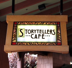 "A sign of good times ahead.  Get it?  Sign?  Hello, is this thing on?"