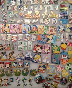 Just a (very) small sample of our pin collection.  