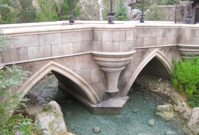 Visitors tread lightly in Beast's forest realm (actual forest not included).