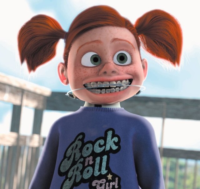 Little known detail: Darla is actually the granddaughter of "Jaws" from the James Bond film Live and Let Die.