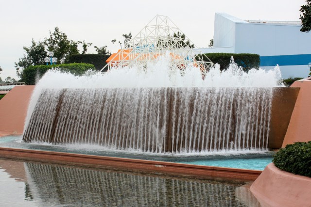 Could the upside-down waterfall join the Dreamfinder in The Great Main Street, U.S.A. In the Sky?